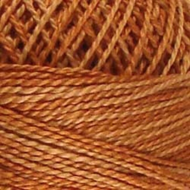 Perle Cotton Size 12, Varigates:  H206 - Washed Orange - Heirloom Collection