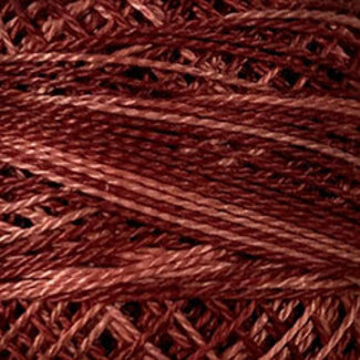 Valdani Perle Cotton Size 12, Varigates:  H204 - Nostalgic Rose - Heirloom Collection