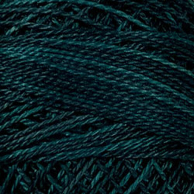 Perle Cotton Size 12, Varigates:  H203 - Blackened Teal - Heirloom Collection