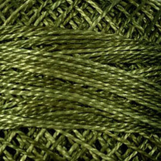 Valdani Perle Cotton Size 12, Varigates:  H202 - Withered Green - Heirloom Collection