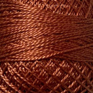 Valdani Perle Cotton Size 12 Solid: 863 - Faded Rust Dark