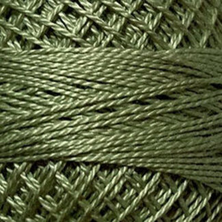 Valdani Perle Cotton Size 12 Solid: 821 - Olive Green Light