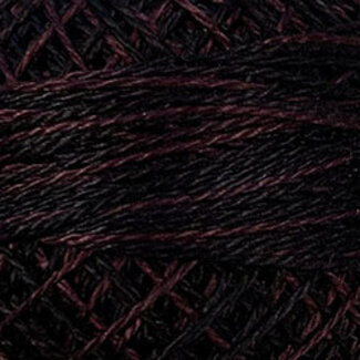 Valdani Perle Cotton Size 8, variegated: O524 - Maroon Moss