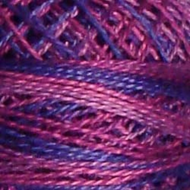 Perle Cotton Size 8, variegated: O521 - Mulberry Grape