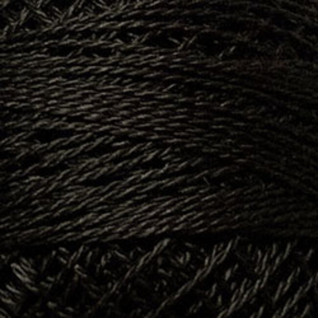 Perle Cotton Size 12 Solid: 8123 -  Brown Black Dark