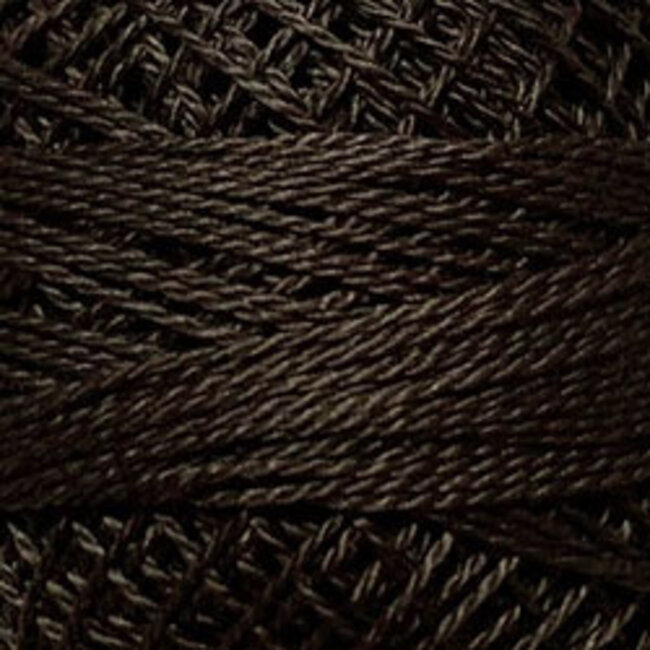 Perle Cotton Size 12 Solid: 8122 - Brown Black Medium
