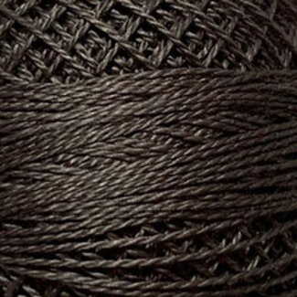 Valdani Perle Cotton Size 12 Solid: 8121 - Brown Black Light