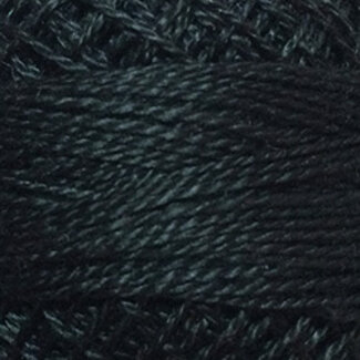 Valdani Perle Cotton Size 12 Solid: 8113 - Black Dark