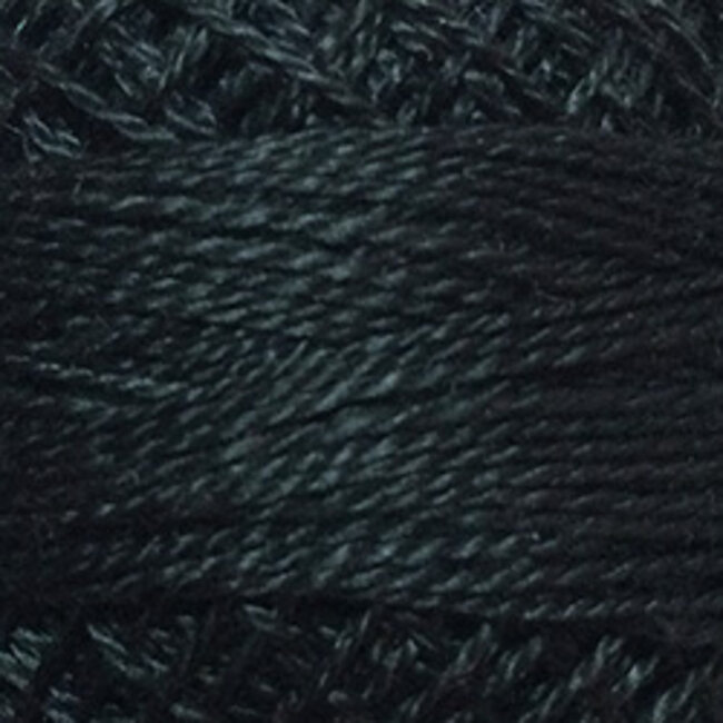 Perle Cotton Size 12 Solid: 8113 - Black Dark