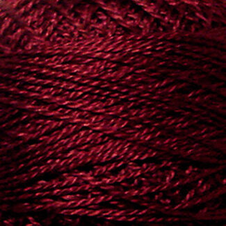 Valdani Perle Cotton Size 12 Solid: 78 - Rusty Burgundy Dark