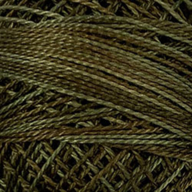 Perle Cotton Size 8, variegated: O1901 - Lichen Moss