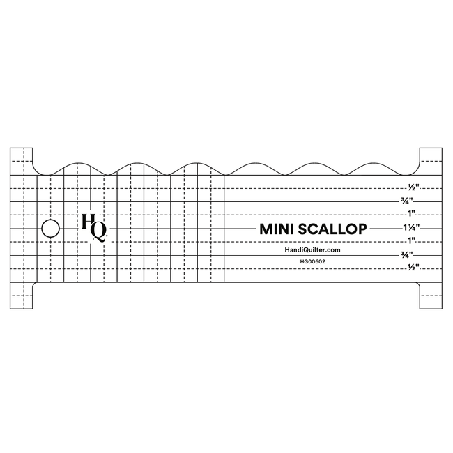 Mini Scallop Ruler