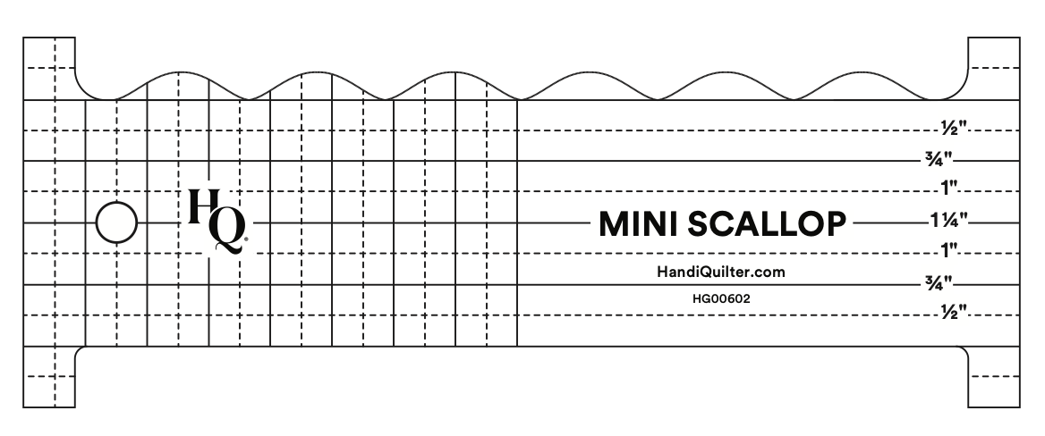 Scallions Ruler HQ Mini Scallop 8