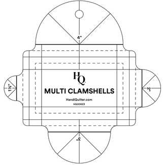 Handi Quilter Multi Clamshells Ruler