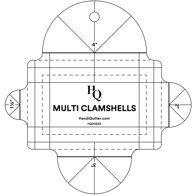 Multi Clamshells Ruler