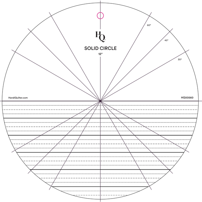Solid Circle Ruler Set (of 5)