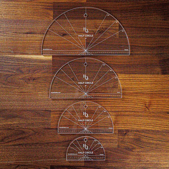 Solid Half Circle Ruler Set (of 4)