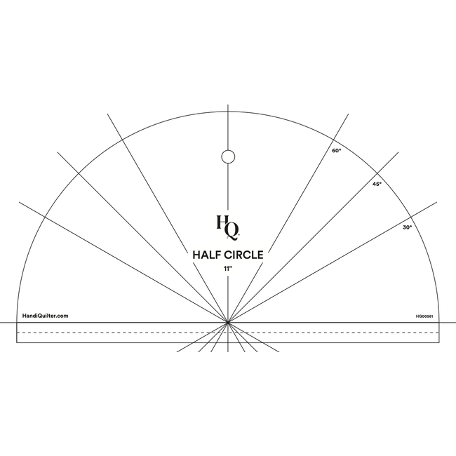 Solid Half Circle Ruler Set (of 4)