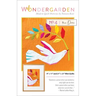 Tamara Kate Wonder Garden No 4 - The Dove Mini Quilt Pattern