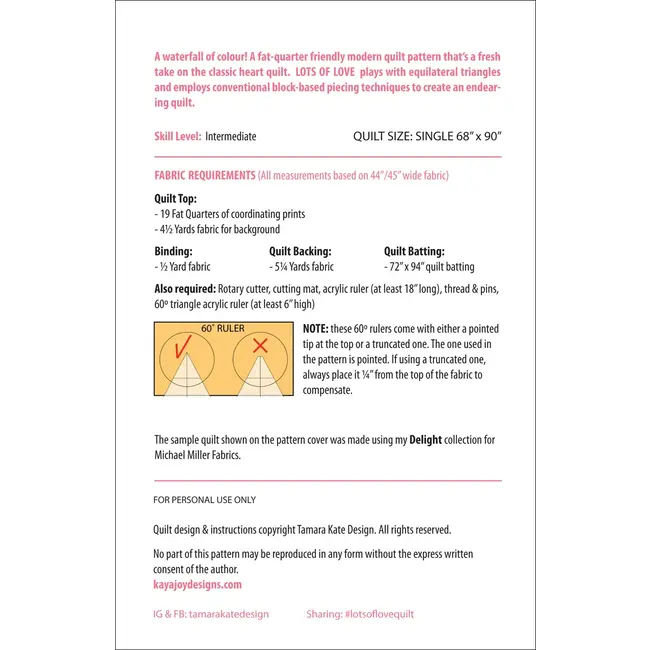 Lots of Love Gradient Quilt Pattern