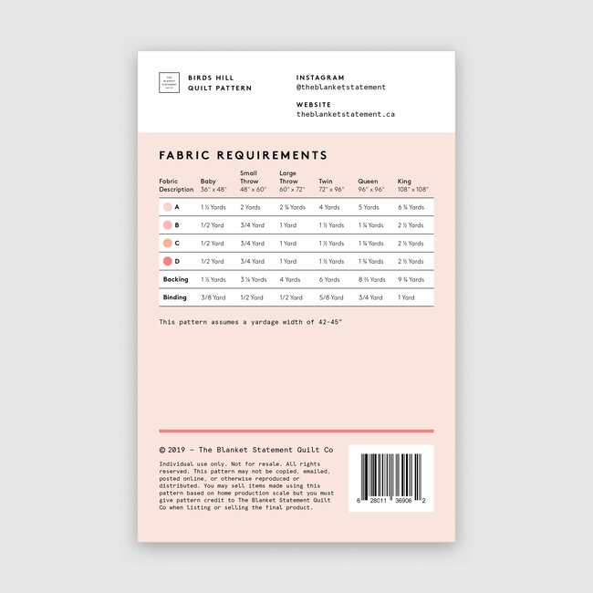 Birds Hill Quilt Pattern