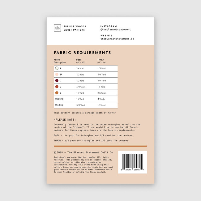 Spruce Woods Quilt Pattern