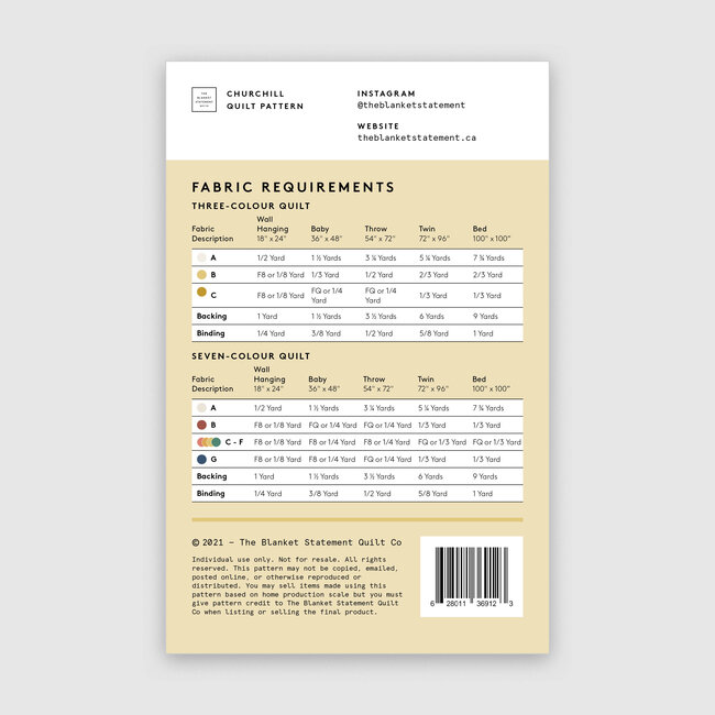 Churchill Quilt Pattern