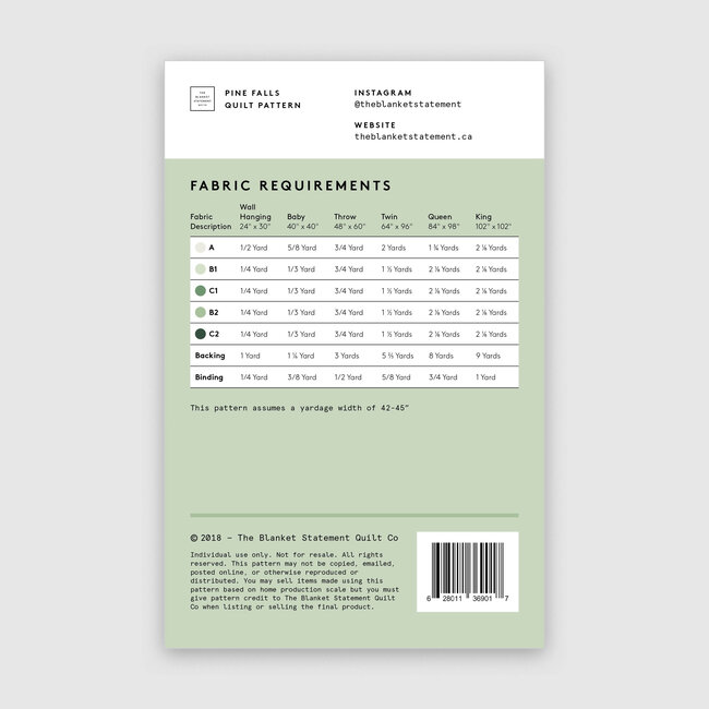 Pine Falls Quilt Pattern