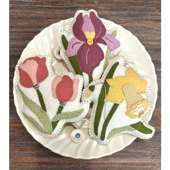 Blooming Flowers Bowl Fillers Kit and Pattern - Applique