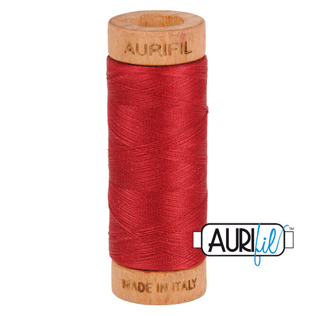 Aurifil 80 WT cotton 1103 Burgundy
