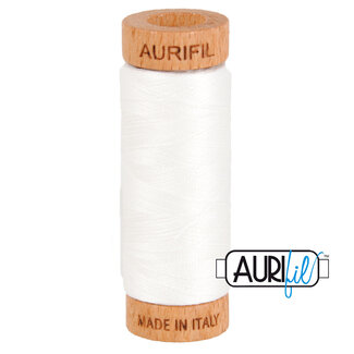 AURIFIL Aurifil 80 WT cotton 2021 Natural White