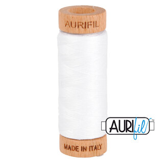 AURIFIL Aurifil 80 WT cotton 2024 White