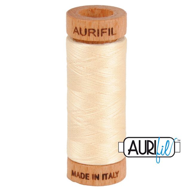 Aurifil 80 WT cotton 2123 Butter