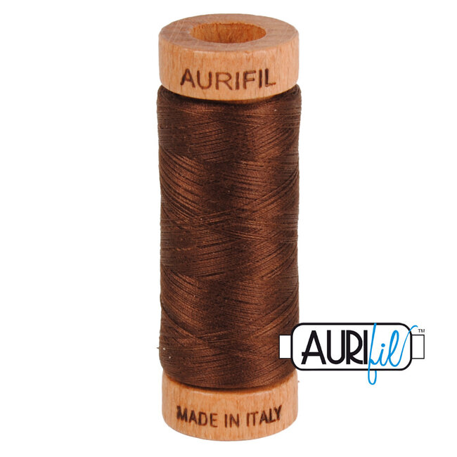 Aurifil 80 WT cotton 2360 Chocolate