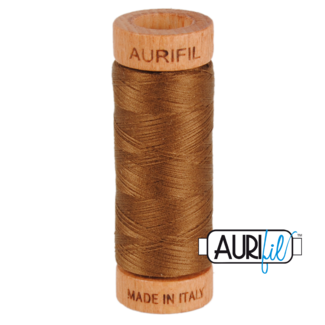AURIFIL Aurifil 80 WT cotton 2372 Dark Antique Gold