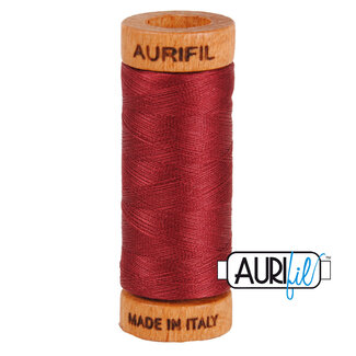 AURIFIL Aurifil 80 WT cotton 2460 Dark Carmine Red