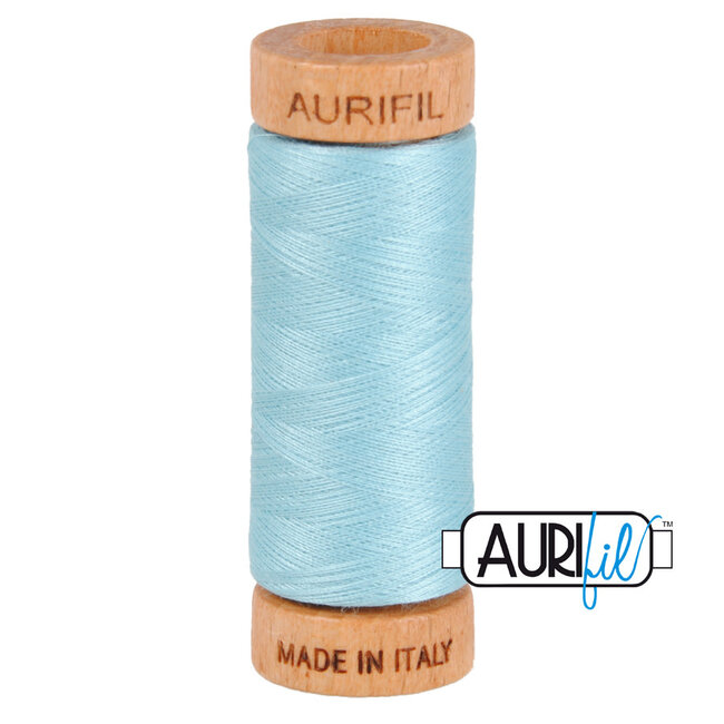 Aurifil 80 WT cotton 2805 Light Grey Turquoise