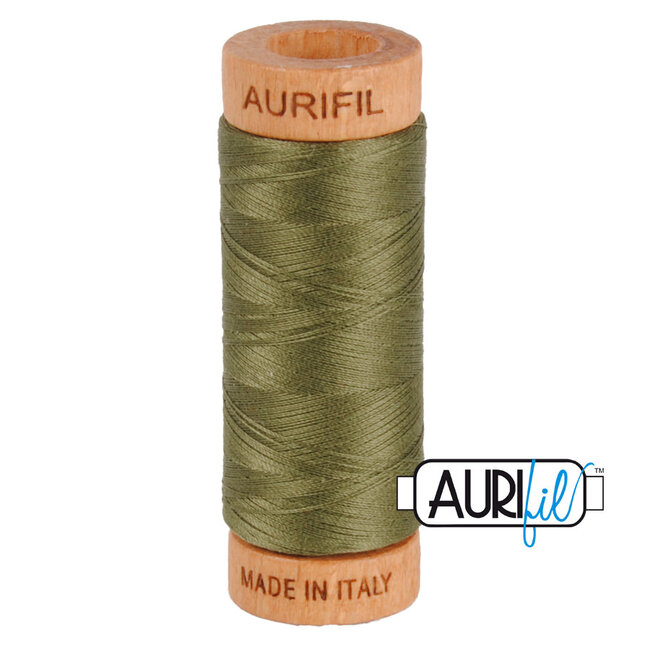 Aurifil 80 WT cotton 2905 Army Green