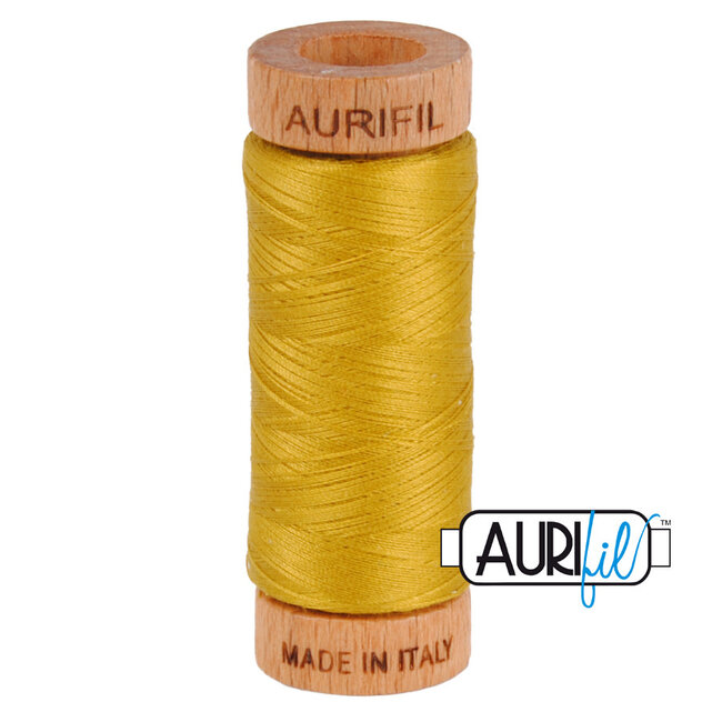 Aurifil 80 WT cotton 5022 Mustard