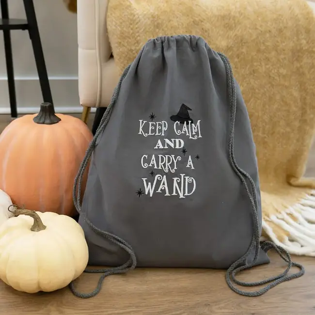 Canvas Cinch Backpack Blank, Discontinued, While Supplies Last