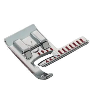 Brother Edge sewing foot, w/ stitch align guide for Brother