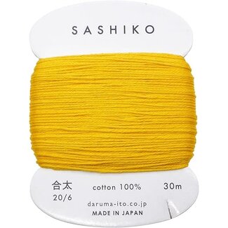 Daruma Carded Sashiko Thread, Thick - Golden Yellow 204