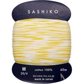Daruma Carded Variegated Sashiko Thread, Thin- Yellow Squash