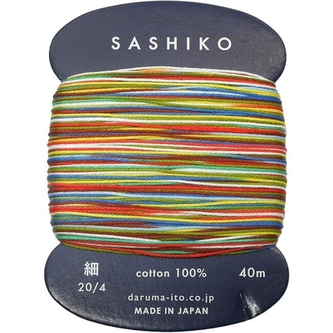 Carded Variegated Sashiko Thread, Thin - Paper Balloon