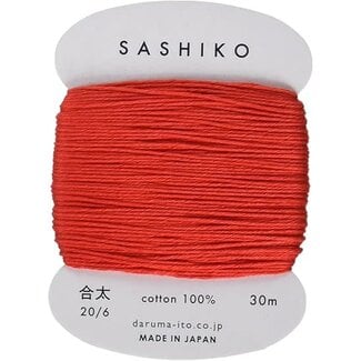 Daruma Carded Sashiko Thread, Thick - Red