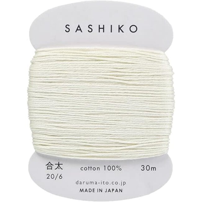 Carded Sashiko Thread, Thick - Off White