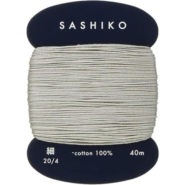 Carded Sashiko Thread, Thin - Gray