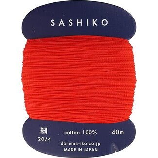Daruma Carded Sashiko Thread, Thin - Red