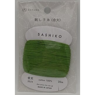 Daruma Carded Sashiko Thread, Thick - Sprout Green 227