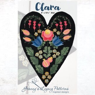 Granny's Legacy Patterns Clara Wool Applique Pattern